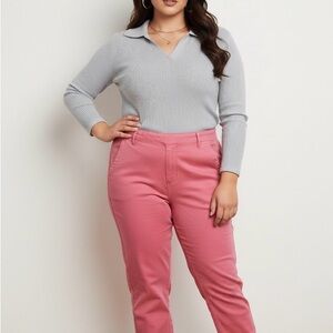 NWT Risen Pink Cropped Pants